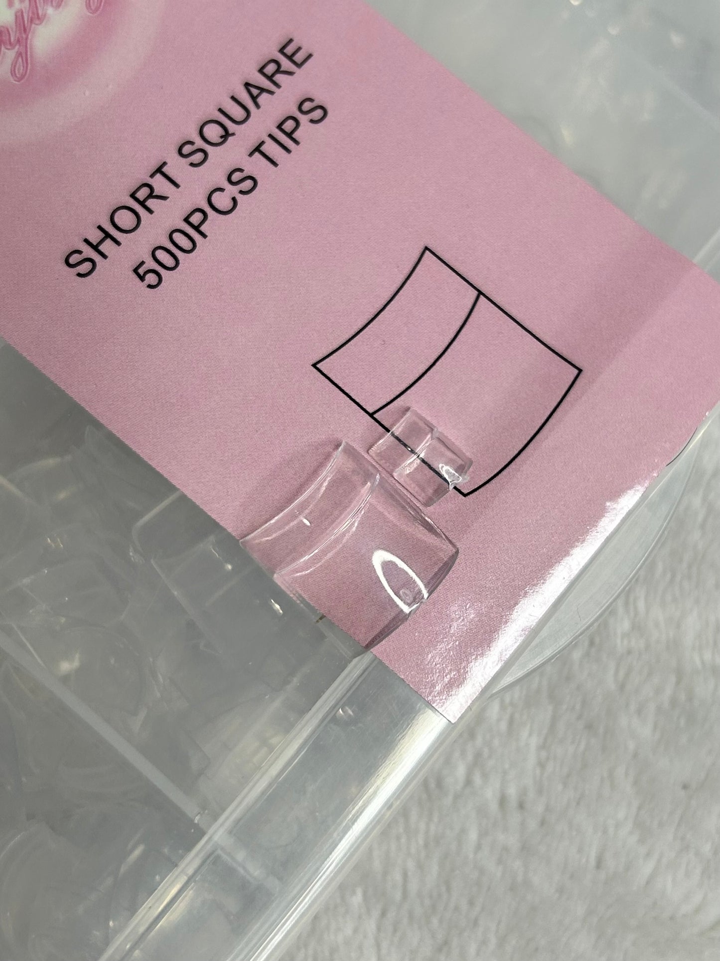Short Square Nail Tips